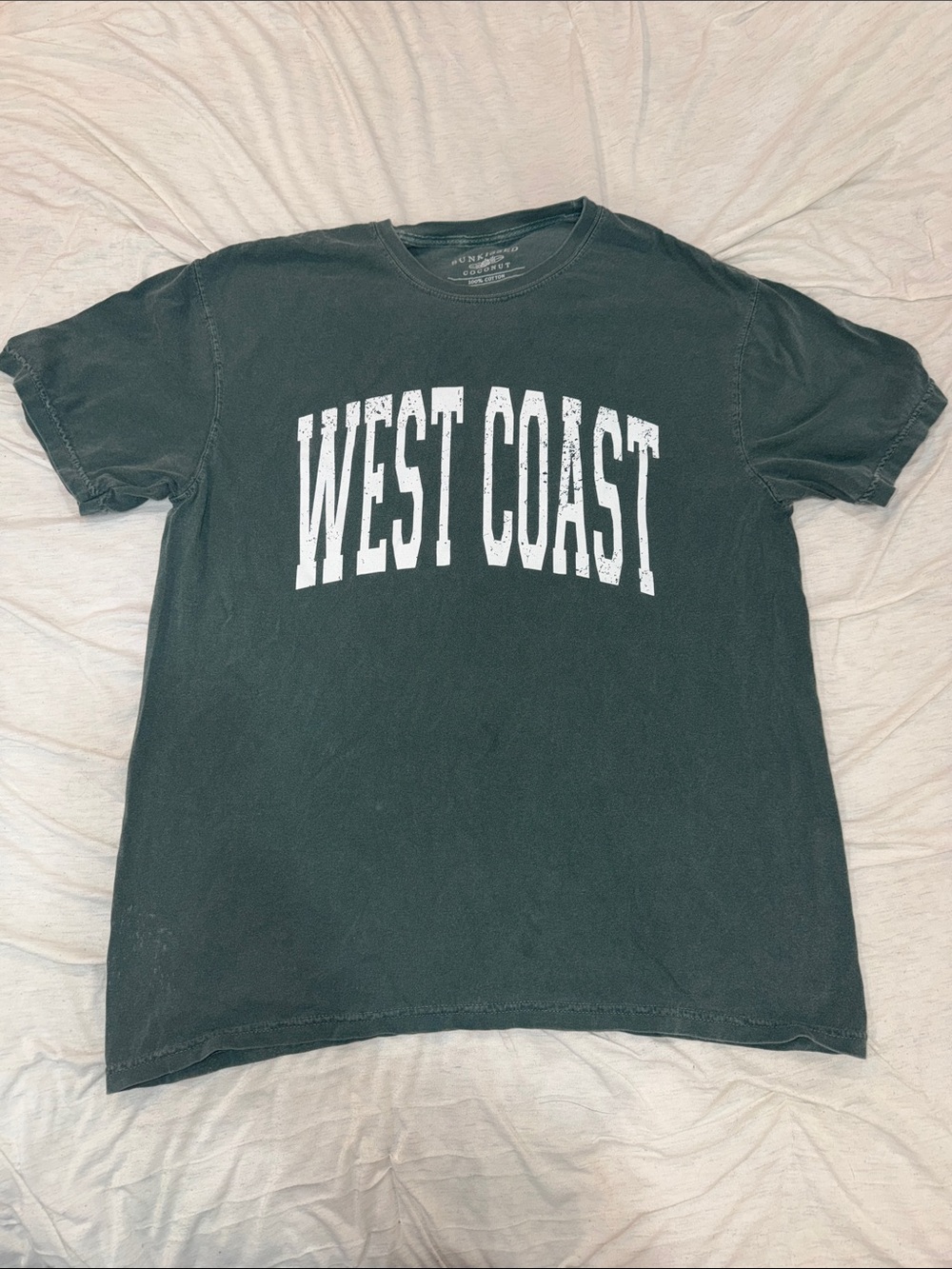 NWOT Sunkissed Coconut west coast tee